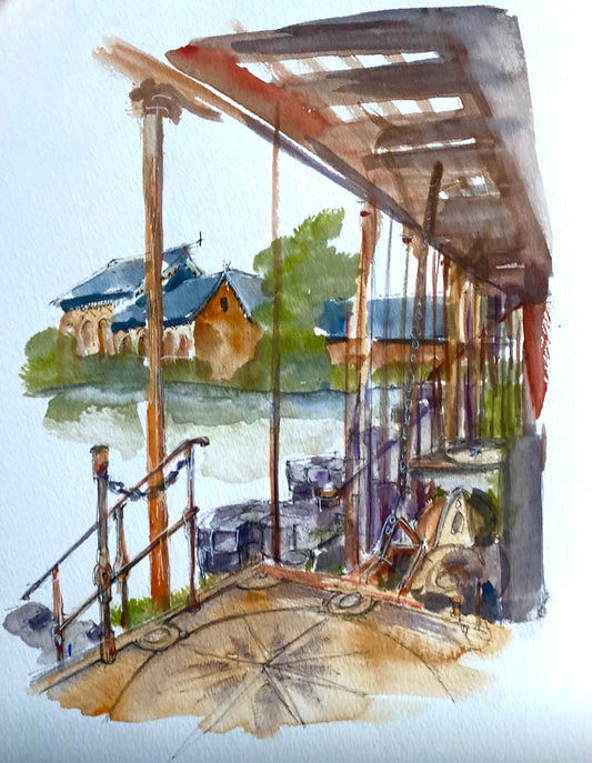 Les portes du bassin de chasse