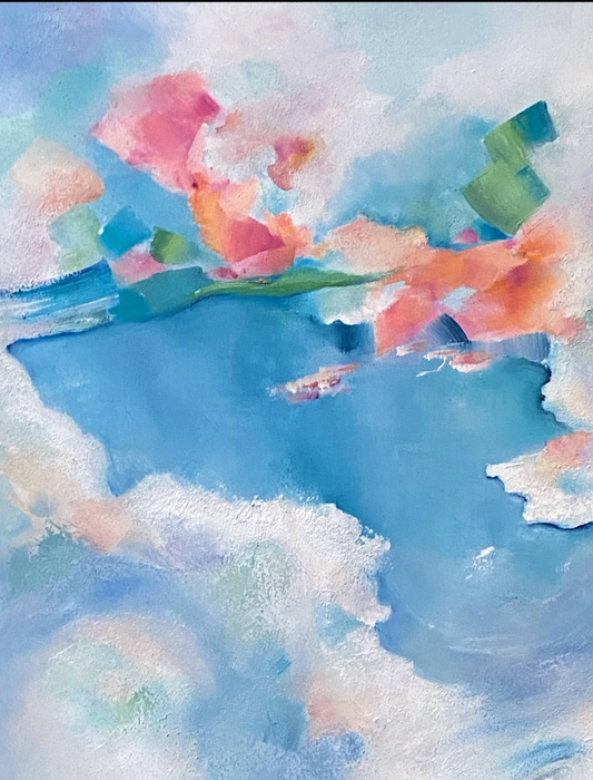 "Rivages" , peinture acrylique sur toile